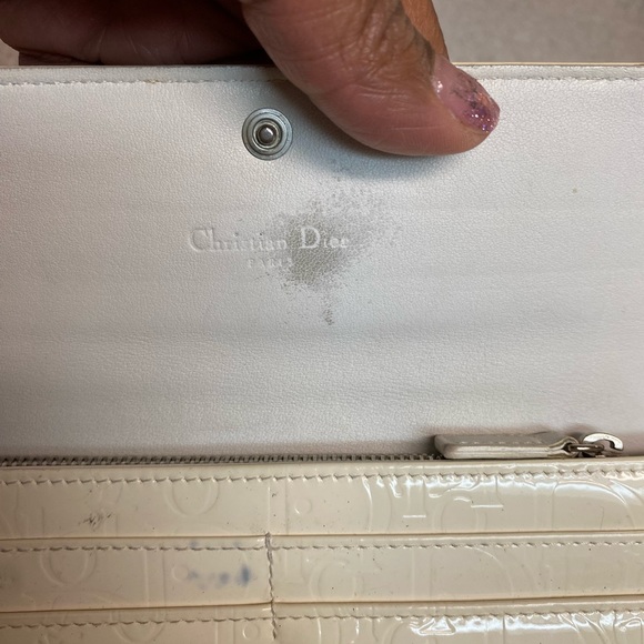 Dior Cream Logo Print Long Wallet - Picture 15 of 16